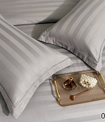 Комплект постельного белья, "Stripe mako satin collection", Серый