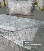 Комплект постельного белья с одеялом, Аллегра,  Муслин, Коричневый