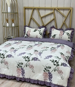 Комплект постельного белья с одеялом, Аллегра,  Муслин, Сиреневый