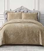 Покрывало Итальянский велюр, Светло-коричневый