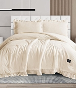 Комплект постельного белья с одеялом "Эмилия", Светло-бежевый