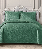 Покрывало Итальянский велюр, Изумруд,Зеленый