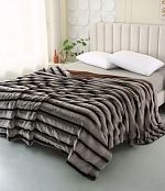 Плед-Покрывало «Rabbit fur», Серый