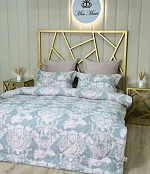 Комплект постельного белья с одеялом "Elita Grande", Велюр, Серый, Розовый