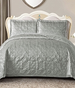 Покрывало Итальянский велюр, Серый