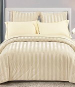 Комплект постельного белья с одеялом "King Stripe", Шампань