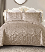 Покрывало Итальянский велюр, Бежевый