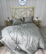 Комплект постельного белья с одеялом "Рlain color Tencel", Платиновый