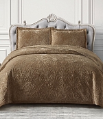 Покрывало Итальянский велюр, Темно-коричневый